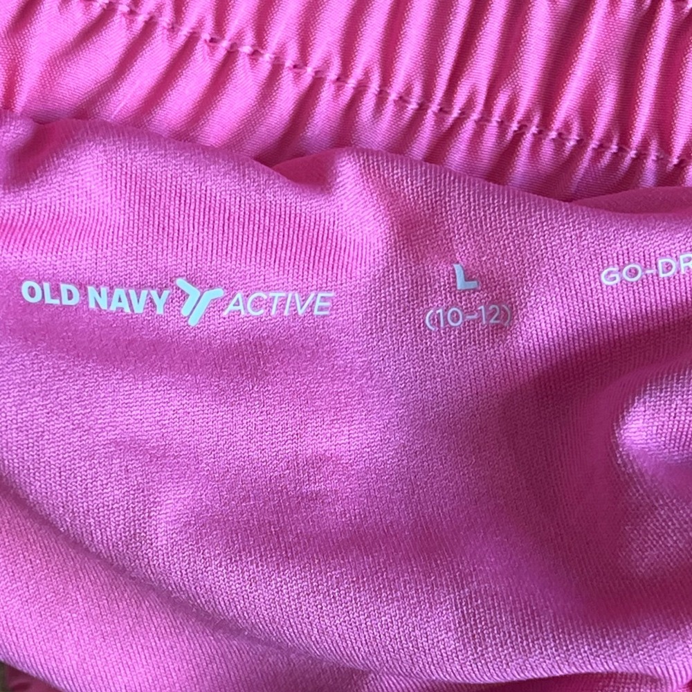 Old Navy Active Youth Girls Running Shorts Hot Pink Go-Dry Size L (10-12) - Picture 3 of 5